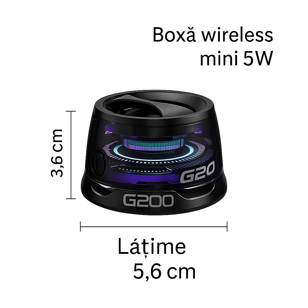 Boxă Bluetooth Portabilă-magnetică și rezistentă la apă