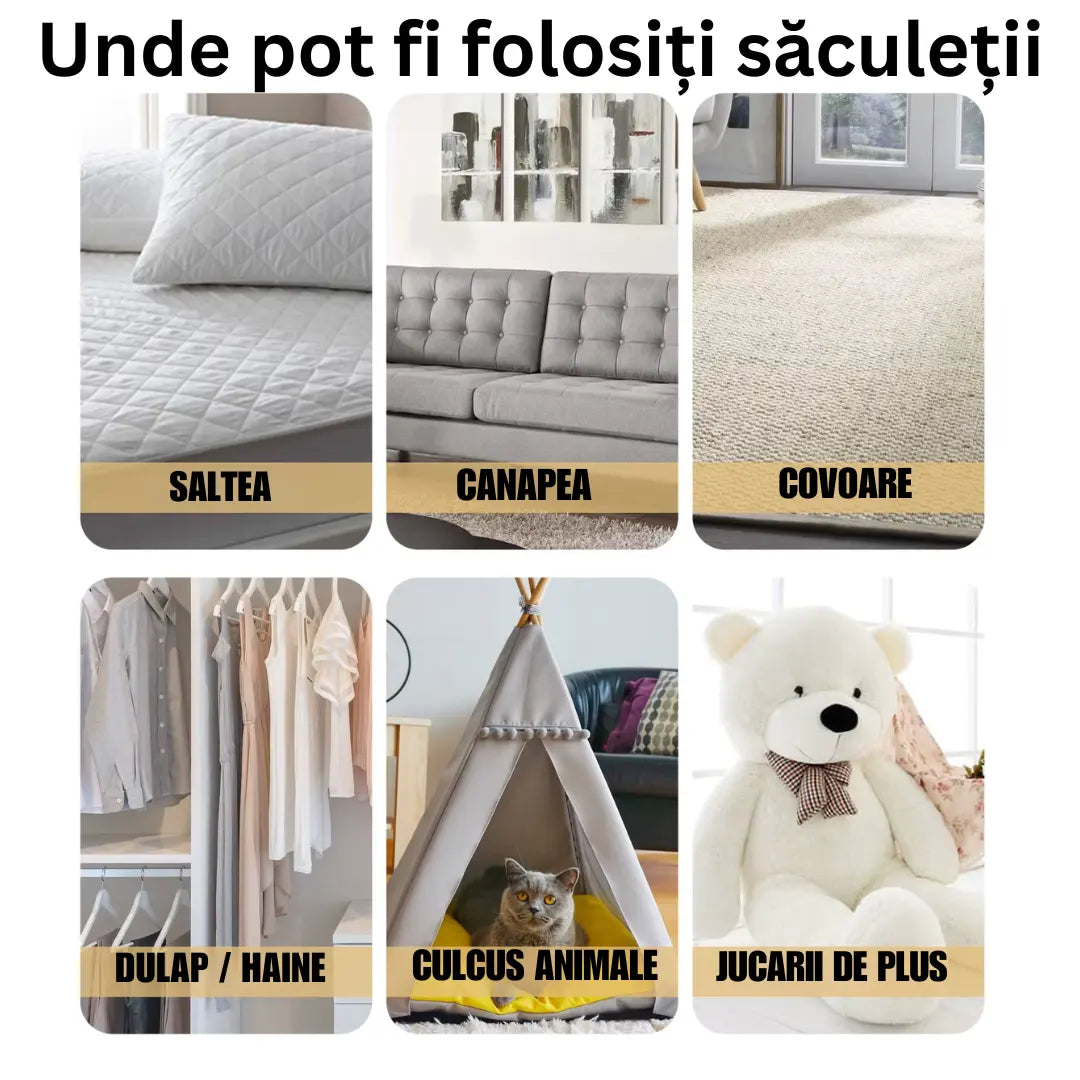 10 Săculeți Naturali Anti-Acarieni – Ajută la Prevenția Ploșnițelor