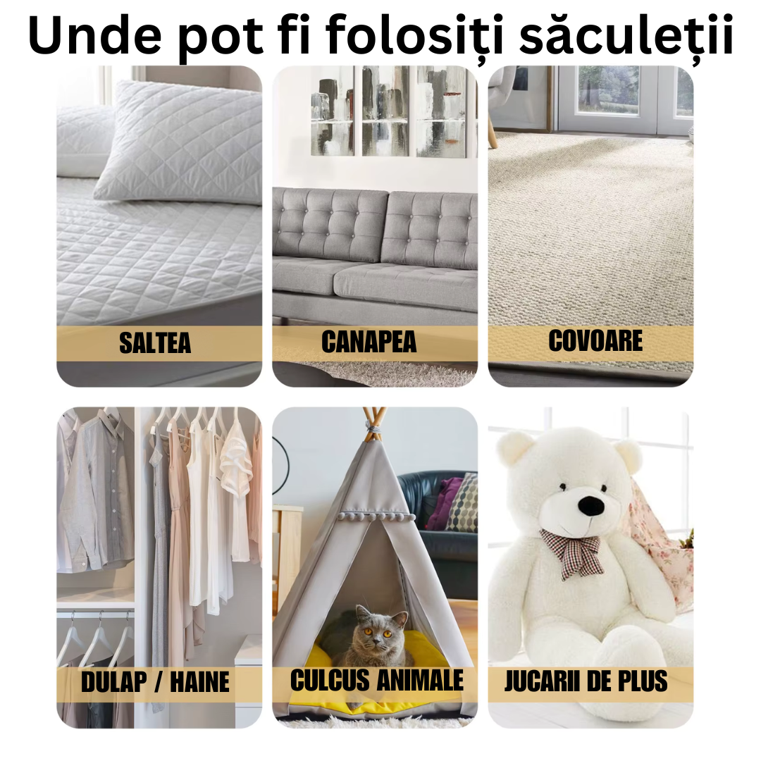 10 Săculeți Naturali Anti-Acarieni – Ajută la Prevenția Ploșnițelor