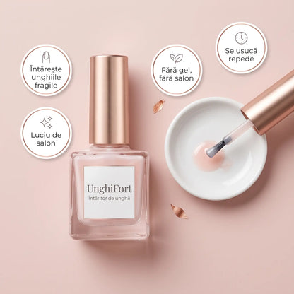 UnghiFort™ – Întărește unghiile fragile și le dă luciu de salon, fără gel