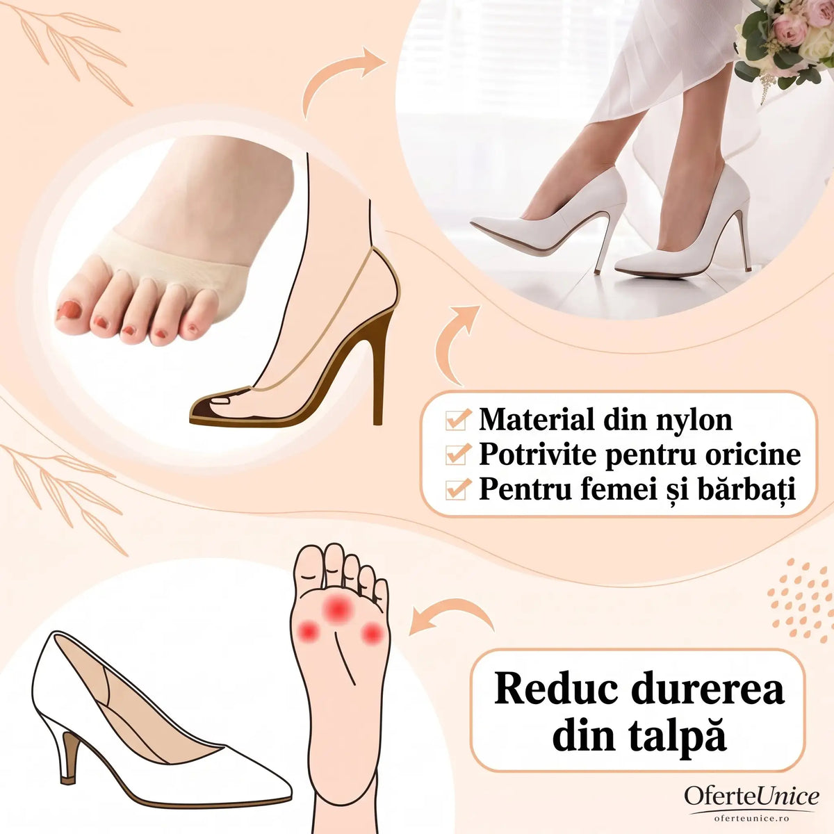 ComfortStep — Set 4 Paduri Confortabile, Reutilizabile pentru Pantofi