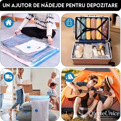 VacuSpace™ — Câștigă 80% din Spațiul Dulapului Instant