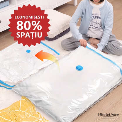VacuSpace™ — Câștigă 80% din Spațiul Dulapului Instant