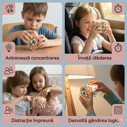 Cubul Labirint 3D – Antrenament pentru minte și concentrare
