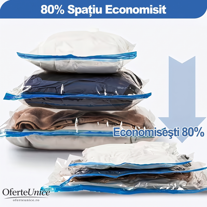 VacuSpace™ — Câștigă 80% din Spațiul Dulapului Instant