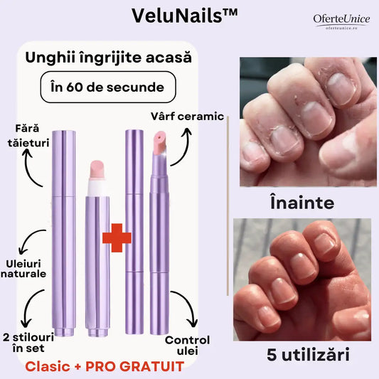 VeluNails™ 3 in 1 – Cuticule perfecte fără forfecuță, în 60 de secunde