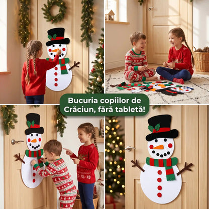 Omul de Zăpadă din Pâslă – magia Crăciunului în casă, chiar și fără zăpadă