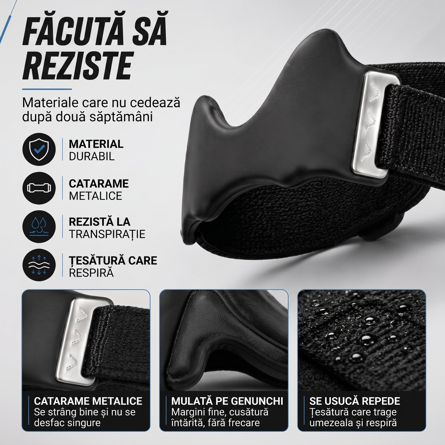 PasSigur™ – Genunchiul stabil toată ziua, fără genunchieră groasă