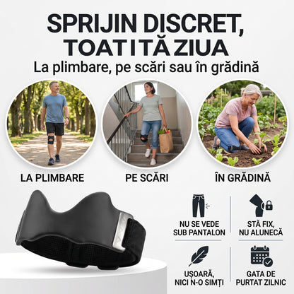 PasSigur™ – Genunchiul stabil toată ziua, fără genunchieră groasă