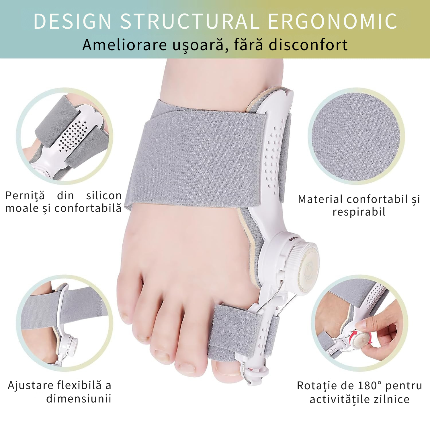 Corector pentru degetul mare – Ajustabil și Confortabil