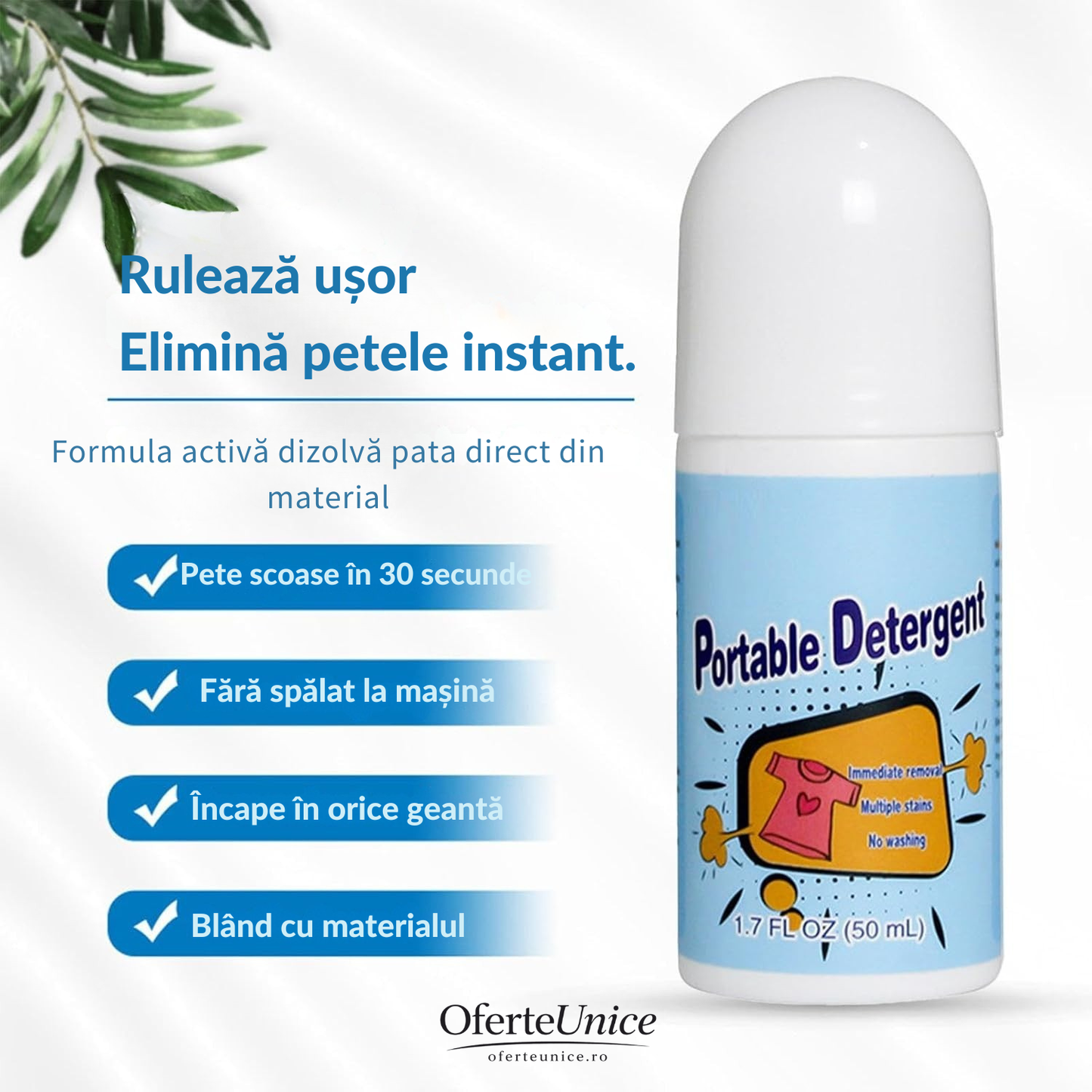 Roller Anti-Pete 50ml | Portabil & Rapid