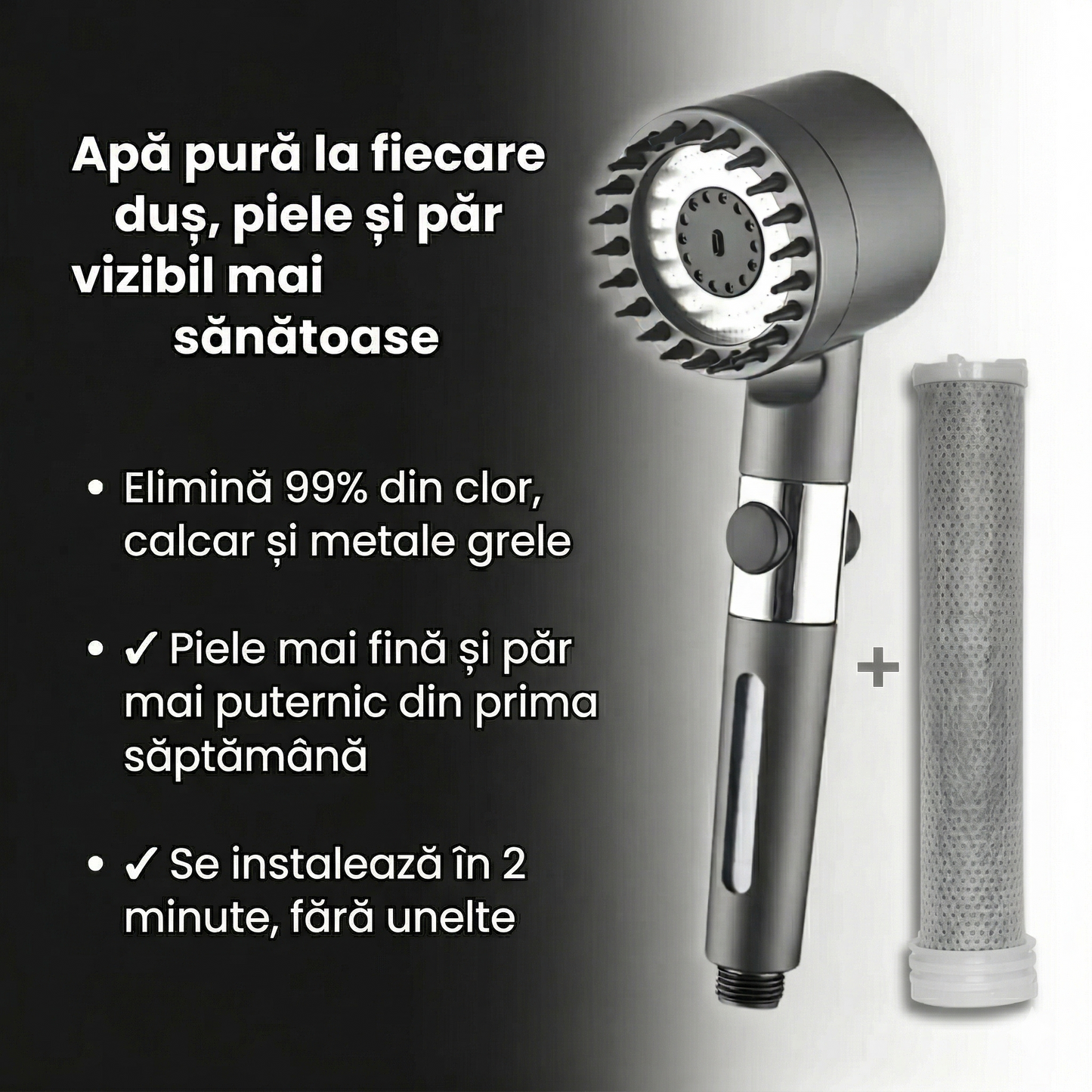 Cap de duș cu filtru Puria™