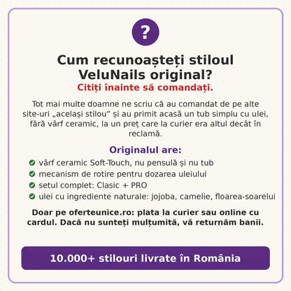 VeluNails™ 3 in 1 – Cuticule perfecte fără forfecuță, în 60 de secunde